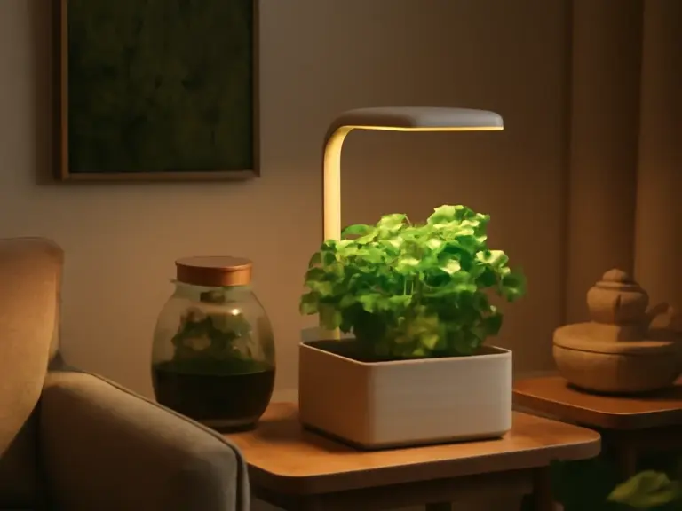 Entdecke, wie du deinen eigenen Indoor-Kräutergarten gestalten kannst - von der Auswahl der Pflanzen bis zur optimalen Beleuchtung.