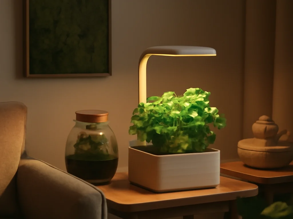 Entdecke, wie du deinen eigenen Indoor-Kräutergarten gestalten kannst - von der Auswahl der Pflanzen bis zur optimalen Beleuchtung.